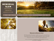 Tablet Screenshot of memorialglenhouston.com
